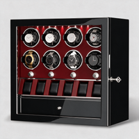 Mervane 8-winder watch cabinet - Red interior