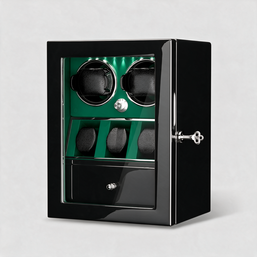 Castellan watch winder cabinet - Green