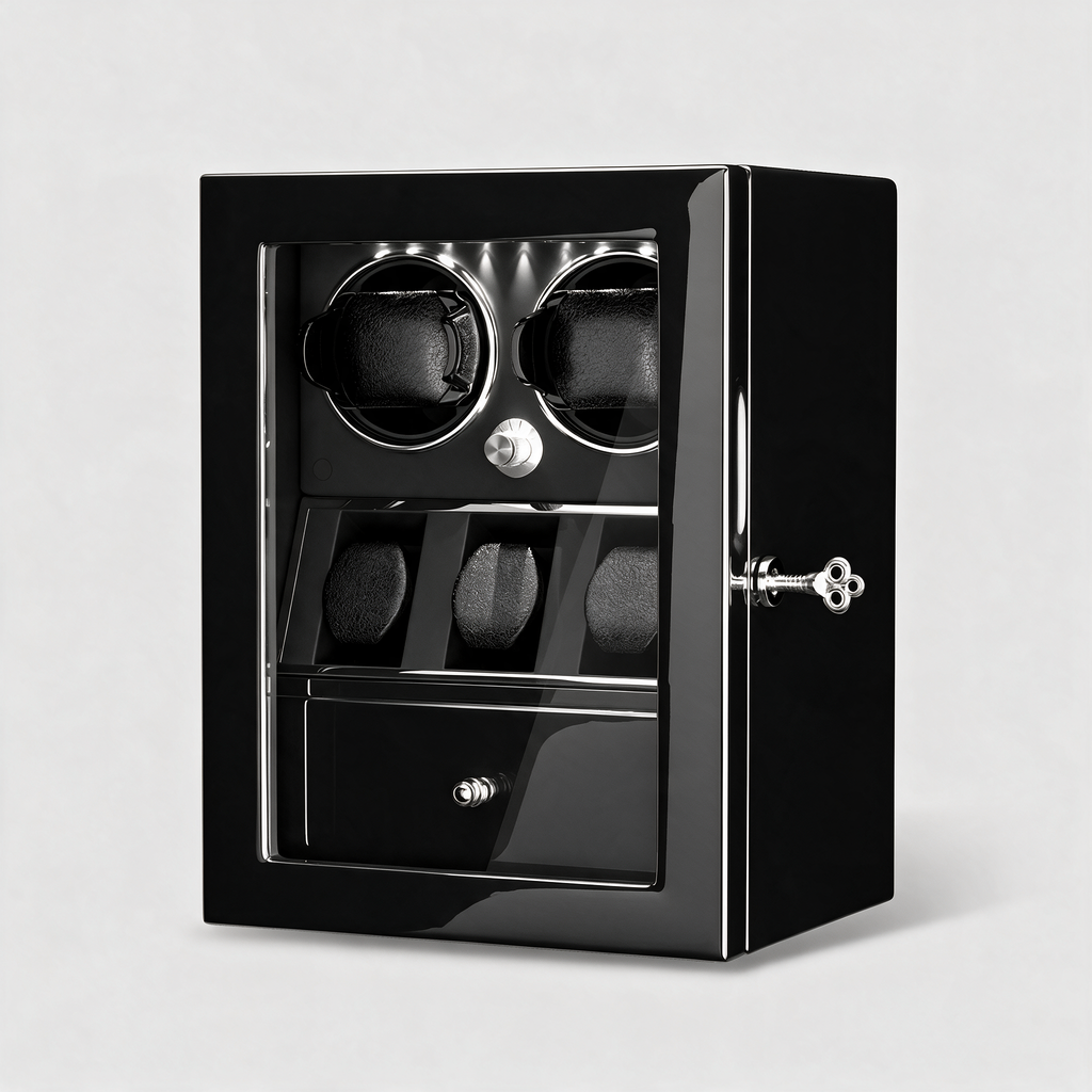 Castellan watch winder cabinet - Black