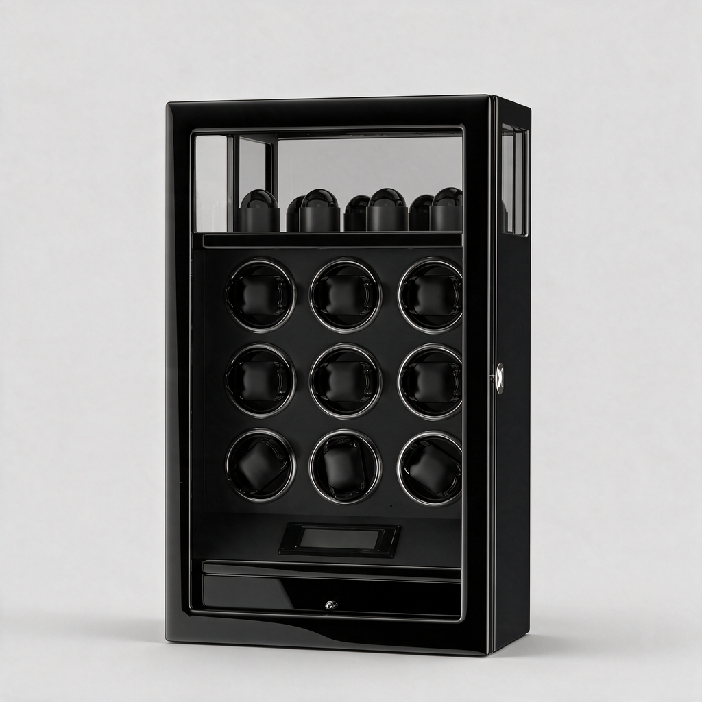 Ashgrove fingerprint watch winder - Black